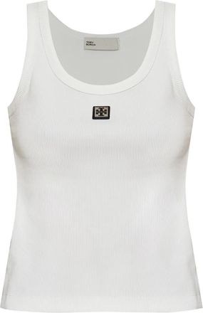 Tory Burch Canotta con applicazione - Bianco