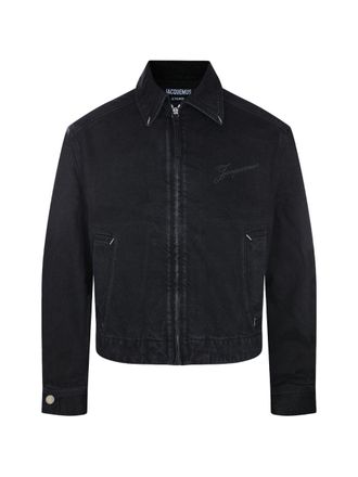 Jacquemus Black Cropped Zip Jacket