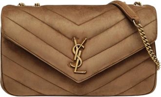 Saint Laurent Tassen, Dames, Bruin, ONE Size, Middelhoge Schoudertas