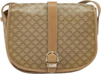 Celine Pre-owned Vintage Canvas Cross Body Bag - Dames - Vintage Schoudertas - Beige - ONE Size - Vintage