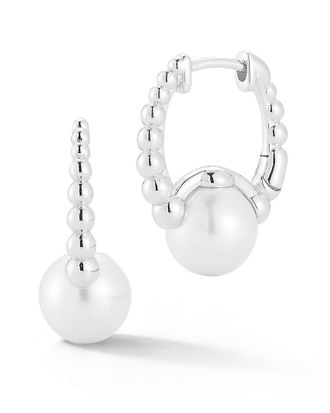 Glaze Jewelry Silver 8.5Mm Pearl Earrings