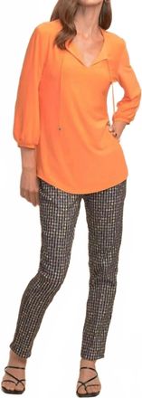 Joseph Ribkoff Knit Top In Tangerine