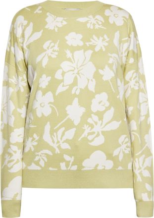 Usha Jumper Dames Lichtgroen gebroken wit