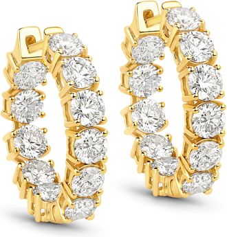 Diana M. Jewels Lab Grown Diamond F/C Round 3.30mm ( 0.14Pt ) - 22Pcs ( Straight-Post ) ( Inner Diameter: 13.70mm ) ( Outer Diameter: 19.80mm ) ( CLARITY VS ) ( With 