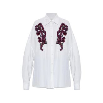 Dries Van Noten Bead-embellished Buttoned Shirt