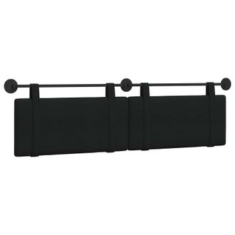 vidaXL Cabecero Colgante Negro Tela Vidaxl