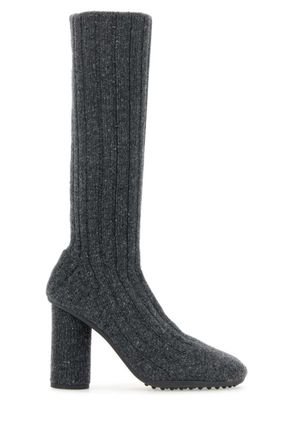 Bottega Veneta Grey Fabric Atomic High Boots