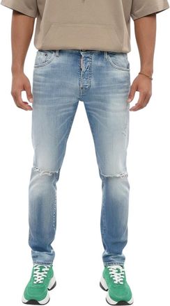 Dsquared2 Blue Slim Mid Rise Jeans