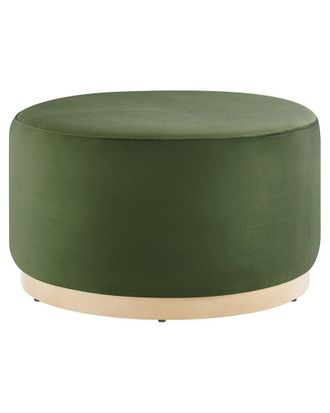 ModWay Tilden Large 29 Round Performance Velvet Upholstered Ottoman