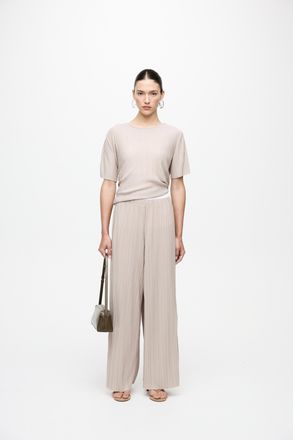 Vila Schlupfhose VILA VIPLISA HW LOOSE PANTS - NOOS, Damen, Gr. XXL (44), N-Gr, simply taupe, Web, Obermaterial: 65% Polyester, 35% Viskose, unifarben, loo