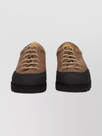 Paraboot round toe low-top loafers with textured sole