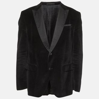 HUGO BOSS Boss By Hugo Boss Black Velvet Blazer 2Xl