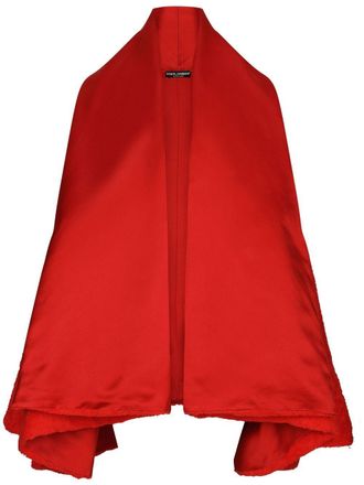 Dolce & Gabbana KIM DOLCE&GABBANA open-front terrycloth coat - women - Silk/Cotton - 38 - Red