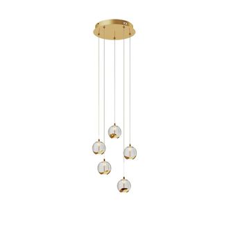 Lucande L&aacute;mpara de techo de Vidrio Transparente