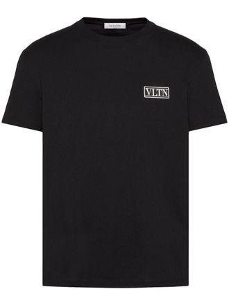Valentino Garavani T-shirt VLTN con applicazione - Nero