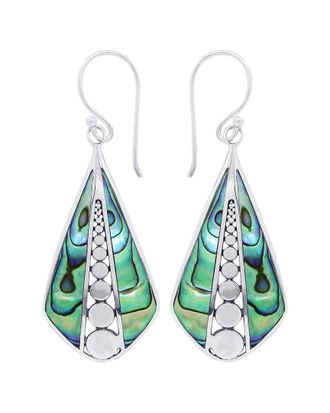 Samuel B. Silver Abalone Earrings