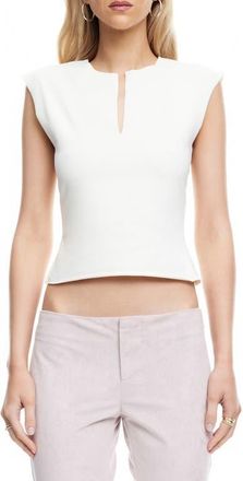 Lioness Tribeca Cap Sleeve Crop Top in Moonlight at Nordstrom, Size X-Large
