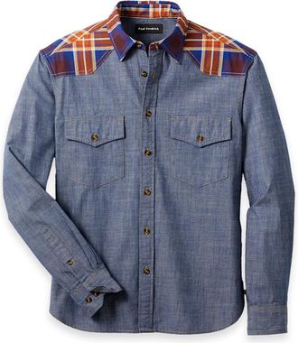 Paul Fredrick Fleetwood Mixed Media Western Shirt