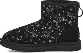 UGG (WMNS) UGG Classic Zodiac Mini Snow Boots Black 1112516-BLK