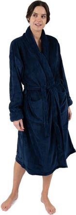 Leveret Womens Fleece Robe in Navy at Nordstrom, Size X-Large