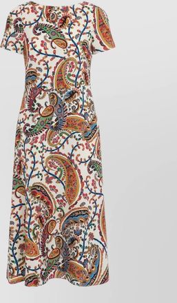Etro printed short-sleeve midi dress