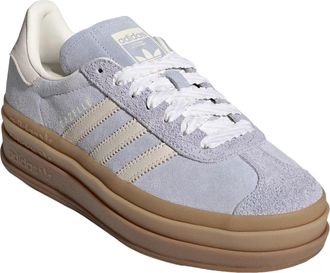 adidas Womens Sneakers Gazelle Bold Crystal Sky Sky-Chalk Pearl-Ice Gold Metallic Trainers Sky/chalk Pearl/ice