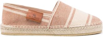 Etro Gestreepte Canvas Espadrilles - Dames - Espadrilles - Bruin - 36 EU - Katoen - Schoenen