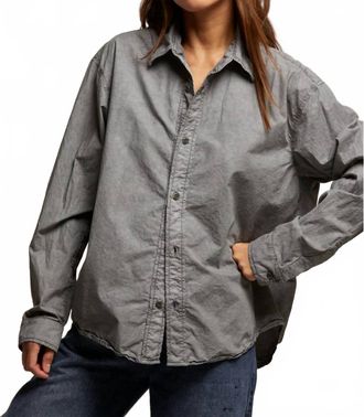 perfectwhitetee James Button Down Shirt In Dark Grey