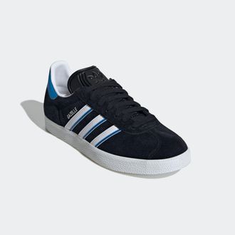 adidas Sneaker ADIDAS ORIGINALS GAZELLE, Herren, Gr. 38,5, blau (core schwarz, bright blau, cloud wei&szlig;), Leder, Synthetik, Schuhe Sneaker