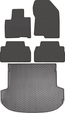 OEM Juego De Alfombrillas De Goma Para Coche Y Maletero Para Hyundai Santa Fe Iv Suv (modelos 2019-2024)