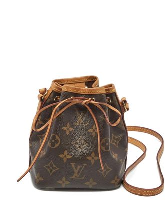 Louis Vuitton Borsa a secchiello Monogram Noe nano 2017 - Marrone