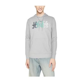 Jack & Jones Hooded Sweatshirt - Heren - Hoodies - Grijs - M - Hoodies & sweatvesten