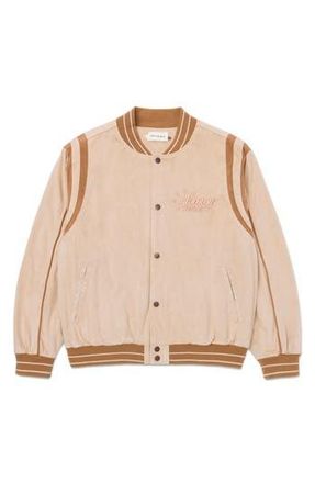 Honor The Gift Oil Head Varsity Jacket in Tan at Nordstrom Rack, Size Xxx-Large