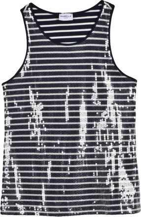 Marella Terzo Sleeveless Top - Dames - Tops zonder mouwen - Veelkleurig - S - Katoen - Tops