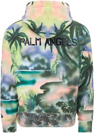 Palm Angels Mens Bicolor Cotton Sweatshirt Clothing