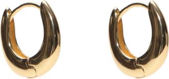 Argento Vivo Chunky Oval Huggie Hoop Earrings in Gold at Nordstrom