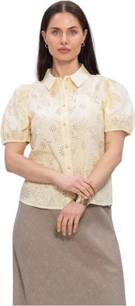 Freebird by Steven Dames, Blouses & Shirts, Beige, Maat: S Katoen