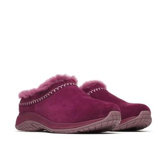 Merrell Merrell Encore Ice J008528 Clogs Womens Cherry Suede Casual Shoes RHS9679