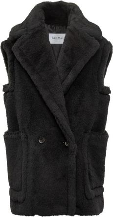 Max Mara Bormida Vest - Dames - Bodywarmers - Zwart - 2XS - Wol - Jassen