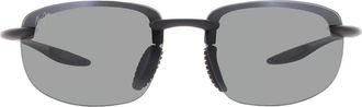 Maui Jim Hookipa Ultra Neutral Grey Wrap Mens Sunglasses 676-02 63