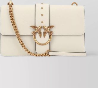 Pinko love bag one leather crossbody bag