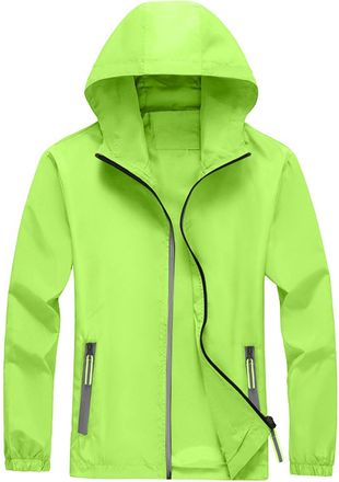 Generic Lightweight Mens Transition Jacket with Hood, Windproof, Breathable Outdoor Jacket for Men, Comfortable Autumn Jacket for Hiking, Leisure and Everyday