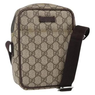 Gucci Pre-owned Cross Body Bags, female, Beige, Size: ONE SIZE Pre-owned Vintage Crossbody Bag