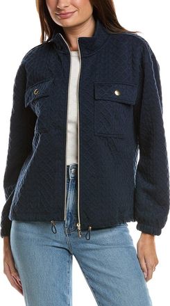 Nanette Lepore Diamond Lattice Cable Quilted Jacket