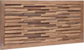 vidaXL Cabecero De Cama Natural Madera De Teca Maciza Vidaxl