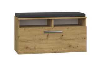 OEM Zapatero Artesanal De Roble Con Asiento, Espacio De Almacenamiento, 6 Estantes, Dise&ntilde;o Moderno, Fabricaci&oacute;n Polaca
