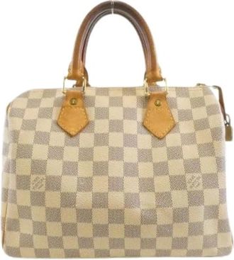 Louis Vuitton Pre-owned Handbags, female, Beige, Size: ONE SIZE Pre-owned Speedy Damier Azur Boston Bag