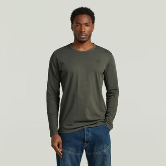 G-Star Garment Dyed Chest Logo T-Shirt - Grijs - Heren