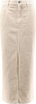 Isabel Marant Rokken, Dames, Beige, M, Katoen, Midi Rok