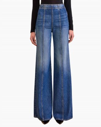 Ulla Johnson The Bianca Wide-Leg Jean In Nile